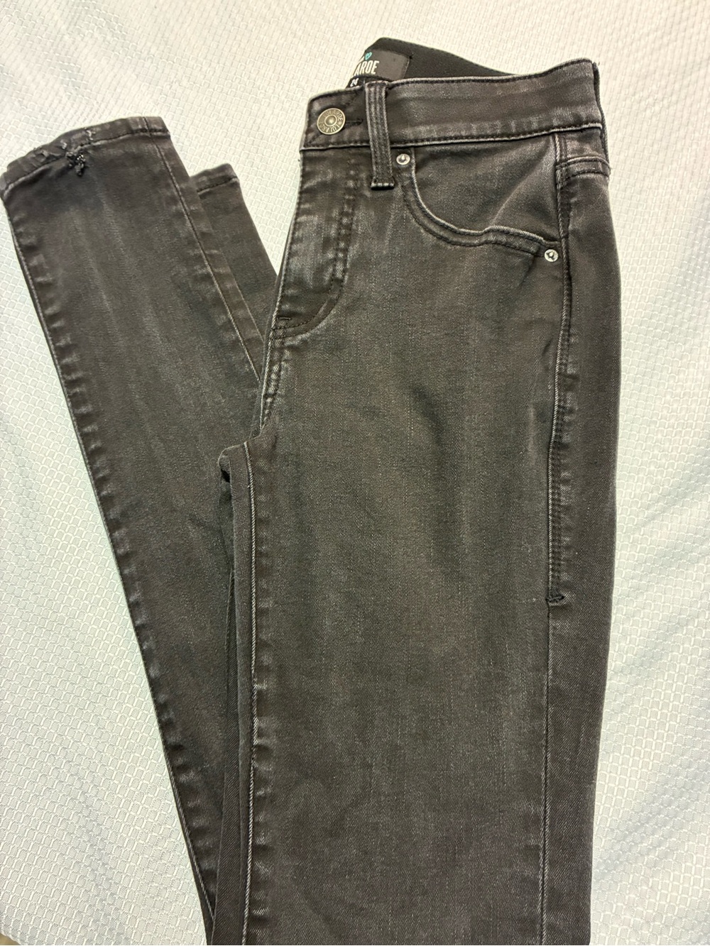 LuLaRoe Black Skinny Jeans with Branded Button